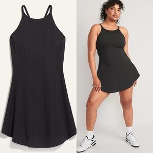 Old Navy Sleeveless PowerSoft 2-in-1 Performance Mini Skort Dress Size S Black